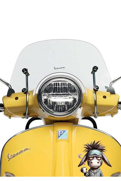 MegaSticker 13x11 Cm Autocolant somnoros - Mașină, Motocicletă, Cască, Laptop, sticlă