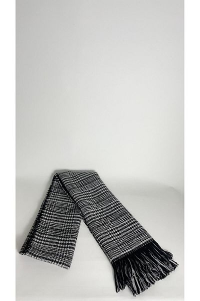 Sobe Hediyelik Μάλλινο σάλι ώμου διπλής όψης καρό - 70x190cm - Χειμερινό σάλι