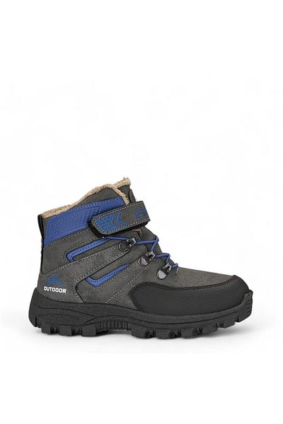 AlbiShoes Παιδικές μπότες για αγόρια με γούνα Velcro Cold Proof Winter Outdoor Trekking Παιδικές μπότες (26-35)