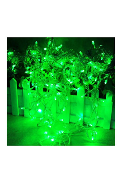 ALİTECH Led 100 Lü 10 Mt Yeşil Işık Fişli Led Lamba Yılbası Ağacı Süsü Yeşil ...