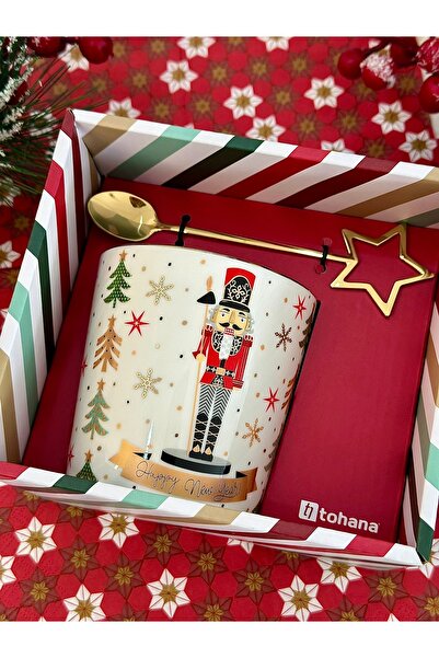 Tohana Happy New Year, New Year's Themed Special Boxed Mug & Spoon Gift