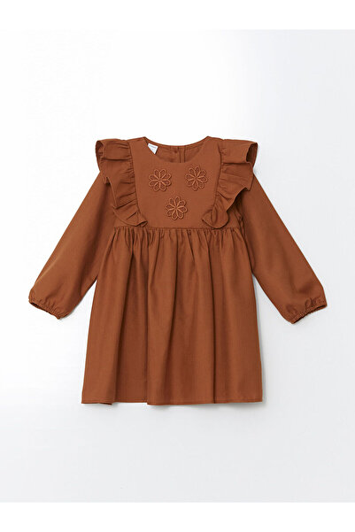 LC Waikiki Φόρεμα Gabardine για κορίτσια με λαιμόκοψη