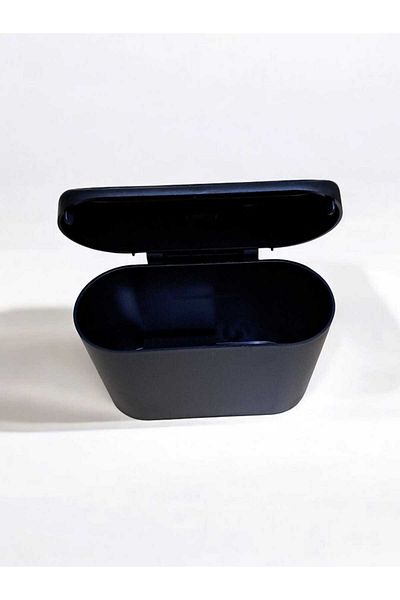 Natural Black Auto Car Trash Can - Organizer with Lid, Onk 37