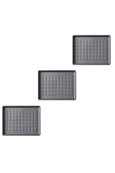 IKEA Quality 3 Adet Dolap İçi Plastik Ayakkabı Tepsisi 46X35 Cm Ayakkabılık K...