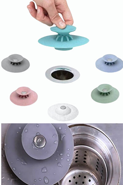Vekorr Lavabo Küvet Pratik Çok Amaçlı Tıkanma Önleyici Süzgeç Tıkacı