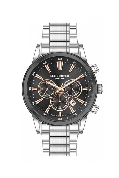 Lee Cooper Original Lee Cooper Men's Timepiece with Chronometer and Calendar Smoked Dial
