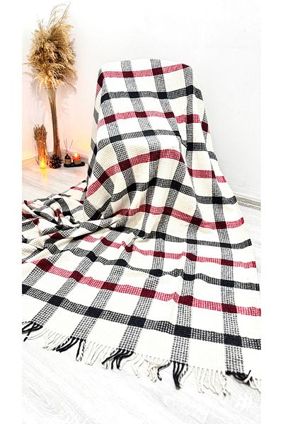 EYPRICH Scoc 100% Natural Cotton Double Personal Honeycomb Pattern Blanket