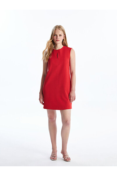LC Waikiki Women's Crew Neck Straight Dress