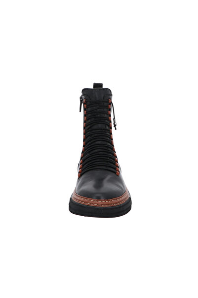 İNZE AYAKKABI Genuine Leather Black Boots - Model Name: Hematite