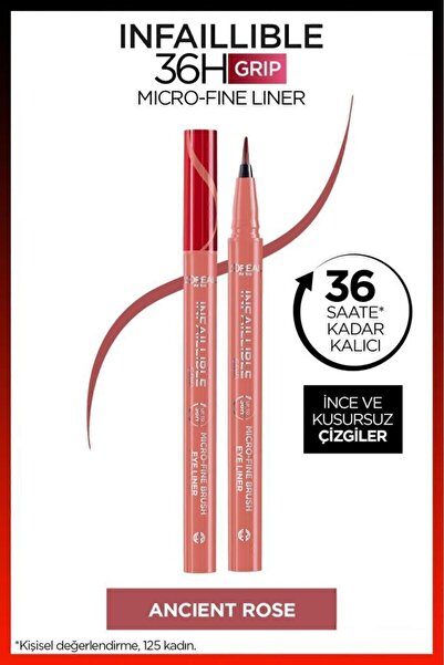 L'Oreal Paris L'oréal Paris Infaillible 36h Grip Micro Fine Eyeliner 03 Ancient Rose