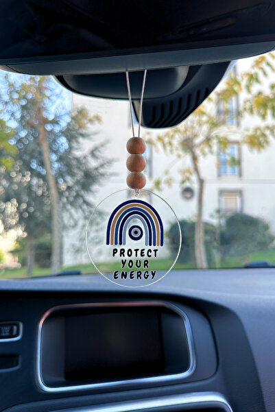Lusida Design Enerjini Koru Nazar Boncuğu Dikiz Aynası Süsü Hediye Kutulu Araba Süsü