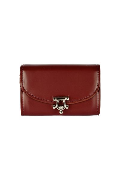 CüzCan Ultra Luxury Claret Red Detailed Leather Polite Women's Wallet
