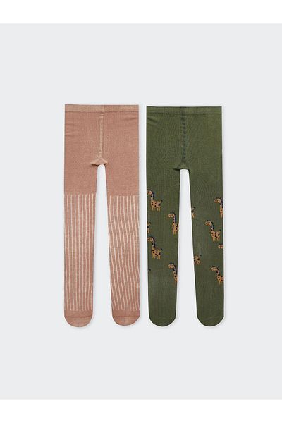 LC Waikiki LCW baby Patterned Baby Boy Pantyhose 2-pack