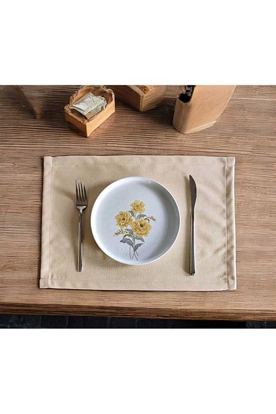 PİKKO HOME 6 ΤΕΜΑΧΙΑ ΑΜΕΡΙΚΑΝΙΚΟ ΣΕΡΒΙΡΙΚΟ ΜΠΕΖ ΧΡΩΜΑ ΒΕλούδινη υφή χωρίς άγχος (AS)