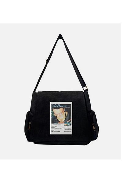 DEEFWEAR Deftones Around the Fur Album Cover Printed Messenger Bag