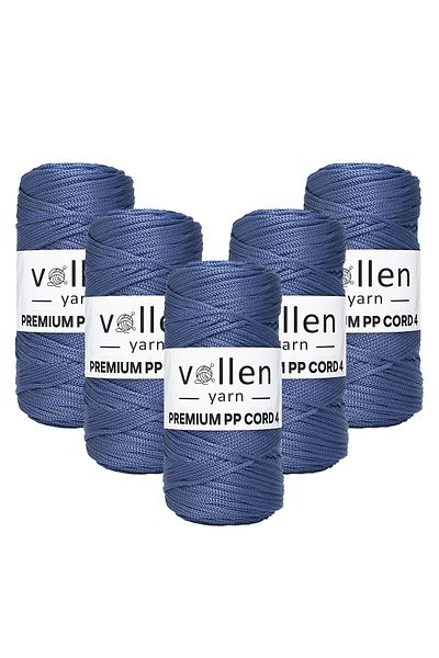 vollen yarn 1000 gr Πολυεστερικό νήμα μακραμέ, 2mm Σετ 5, Σχοινί μακραμέ, Σχοινί Supla, Σχοινί τσάντας, 1150 μέτρα