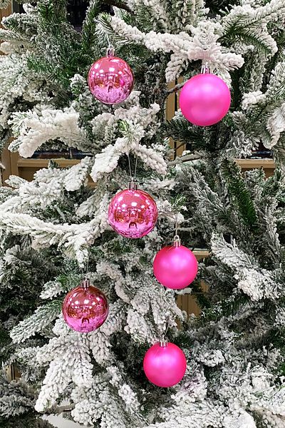 Yusuf Dirik YD Party Supplies Christmas Tree Ball 3 Pieces Shiny 3 Pieces Matte Total 6 Pieces 6 cm Size