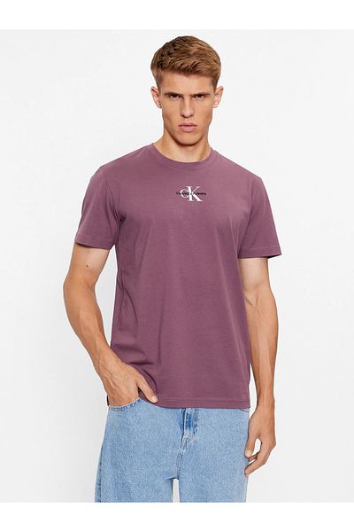 Calvin Klein Ck Monogram Purple Men's T-Shirt