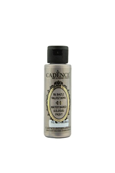 Cadence Su Bazlı Yaldız Metalik Boya 70ml 113 Antik Gümüş