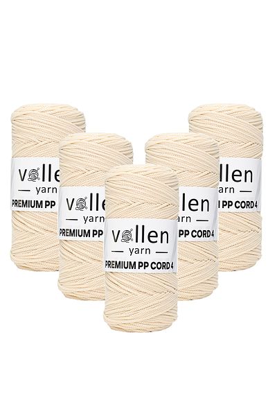 vollen yarn 1000 Gr Polyester Macrame Rope, 2mm Set of 5, Macrame Rope, Supla Rope, Bag Rope, 1150 Meters