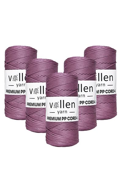 vollen yarn 1000 Gr Polyester Macrame Rope, 2mm Set of 5, Macrame Rope, Supla Rope, Bag Rope, 1150 Meters