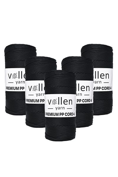 vollen yarn 1000 Gr Polyester Macrame Rope, 2mm Set of 5, Macrame Rope, Supla Rope, Bag Rope, 1150 Meters