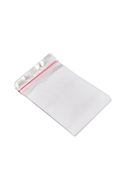 CarpCorn 7x10+5 cm. (7*15) 50 Adet - Şeffaf Bantlı Yapışkanlı OPP Jelatin Poşet