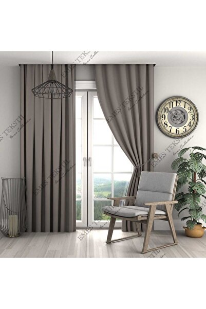 Pierre Cardin Lüks, Açık Vizon Blackout Kalın Karartma Güneşlik Perde (EN X BOY PİLESİZ TEK KANAT) TEK KANAT