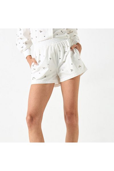 2Xtremz Embellished Shorts with Elasticated Waistband