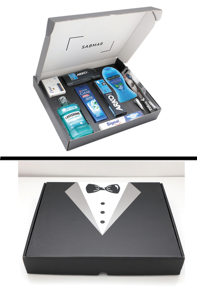 Arko Men Erkek Söz Nişan Bohça Damat Bohça Seti Özel Kesim Çeyiz Kutusu Nişan...