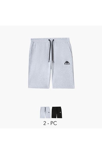 Kappa Set of 2 - Kappa Shorts with Drawstring Closure