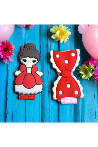 feyza collection 1 Pair of Japanese Women's Figured Ribbon Children's Buckle