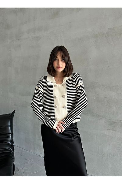 NATUFIAN STORE Women's 8-Button Knitwear Cardigan