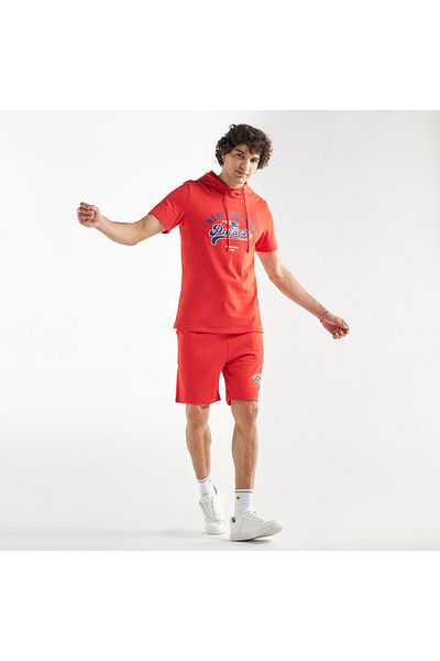 FAV New England Patriots Print Shorts with Drawstring Closure and Pockets