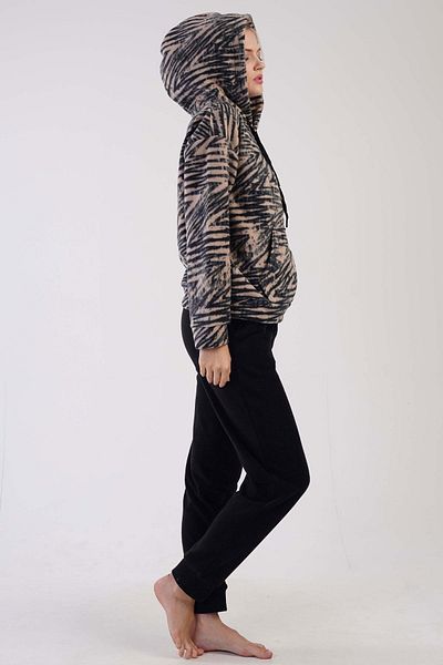 VİENETTA Πιτζάμες Polar Kangaroo - Off Shoulder, Μισό φερμουάρ, Μακρύ μανίκι, 304167