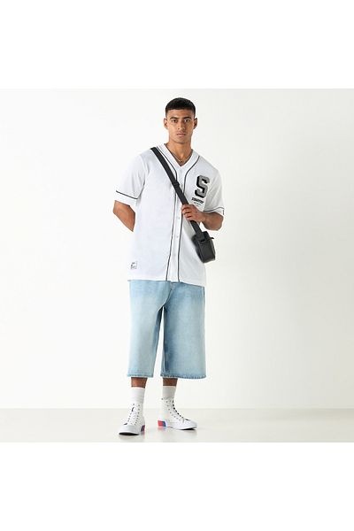 Starter Ecko Unltd Solid Shorts with Button Closure and Pockets