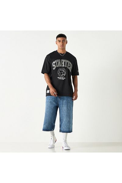 Starter Ecko Unltd Solid Shorts with Button Closure and Pockets