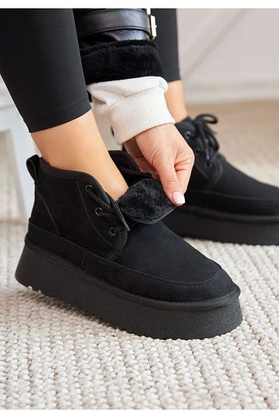 MODVALU Elite Wool Inside Thick Sole Lace up Boots