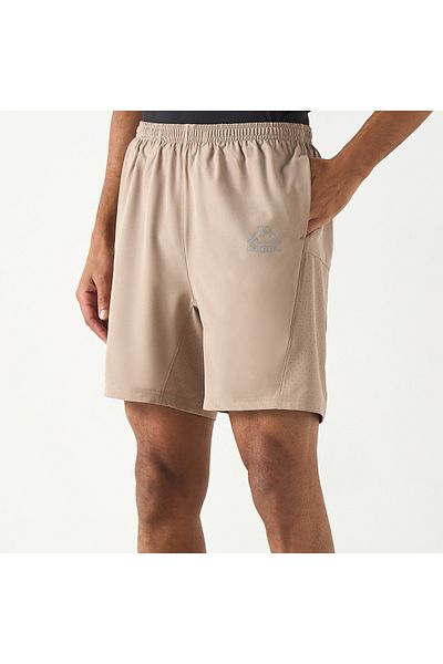 Kappa Logo Print Shorts with Pockets and Elasticated Waistband