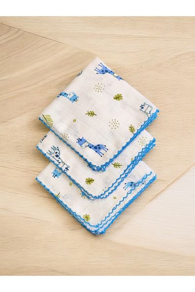 Arafım Butik Muslin Baby Mouth Wipes 30X30 Size 6 Pieces