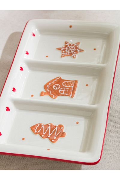 LC Waikiki Christmas Themed Ceramic Presentation Plate