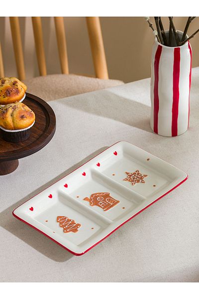 LC Waikiki Christmas Themed Ceramic Presentation Plate