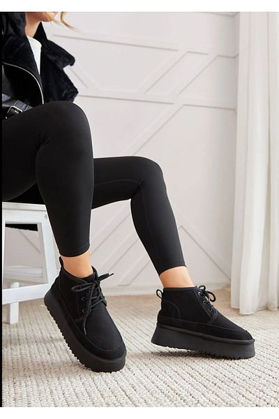 MODVALU Elite Wool Inside Thick Sole Lace up Boots
