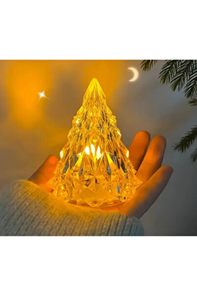 Genel Markalar Mor Çam Ağacı Şeklinde Ledli Dekoratif Lamba, Sıcak ve Şık Atm...