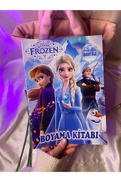 Frozen elsa boyama kitabı ve sticker seti