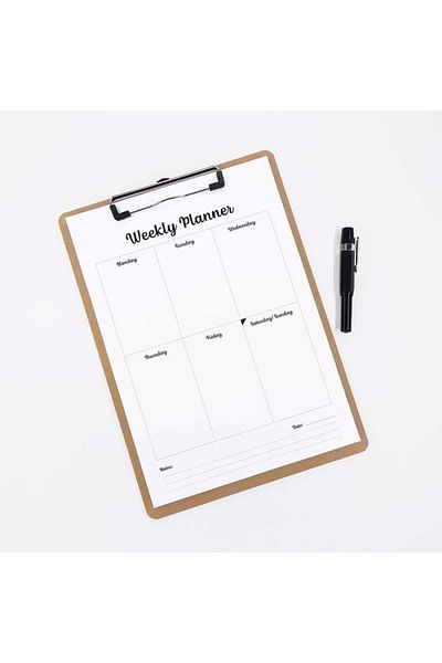 bi'aldım Secretary File Desk Mat (weekly Planner) A4 Size