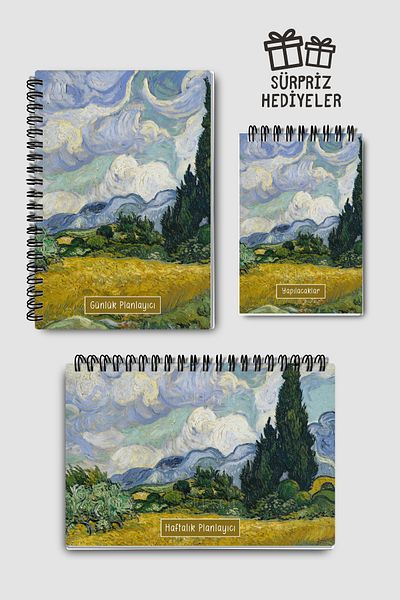 Eldesen Tasarım Diary-Weekly-Academic Van Gogh 3 Was Planning Set