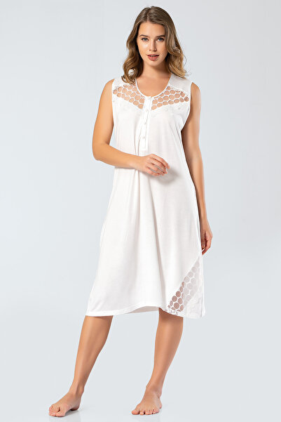 TÜREN 3124 Nightgown - Ecru