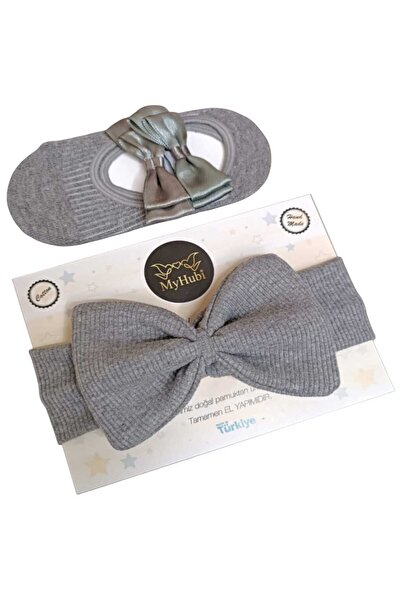 MyHubi مجموعة من 2 باندانا كبيرة مصنوعة يدويًا للفتيات الصغيرات وجوارب باليرينا مع إكسسوارات خاصة