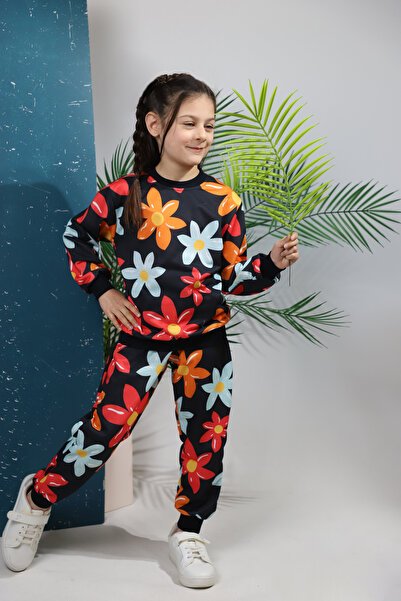 RISTAK Κοριτσίστικο λουλουδάτο σετ πάνω κάτω